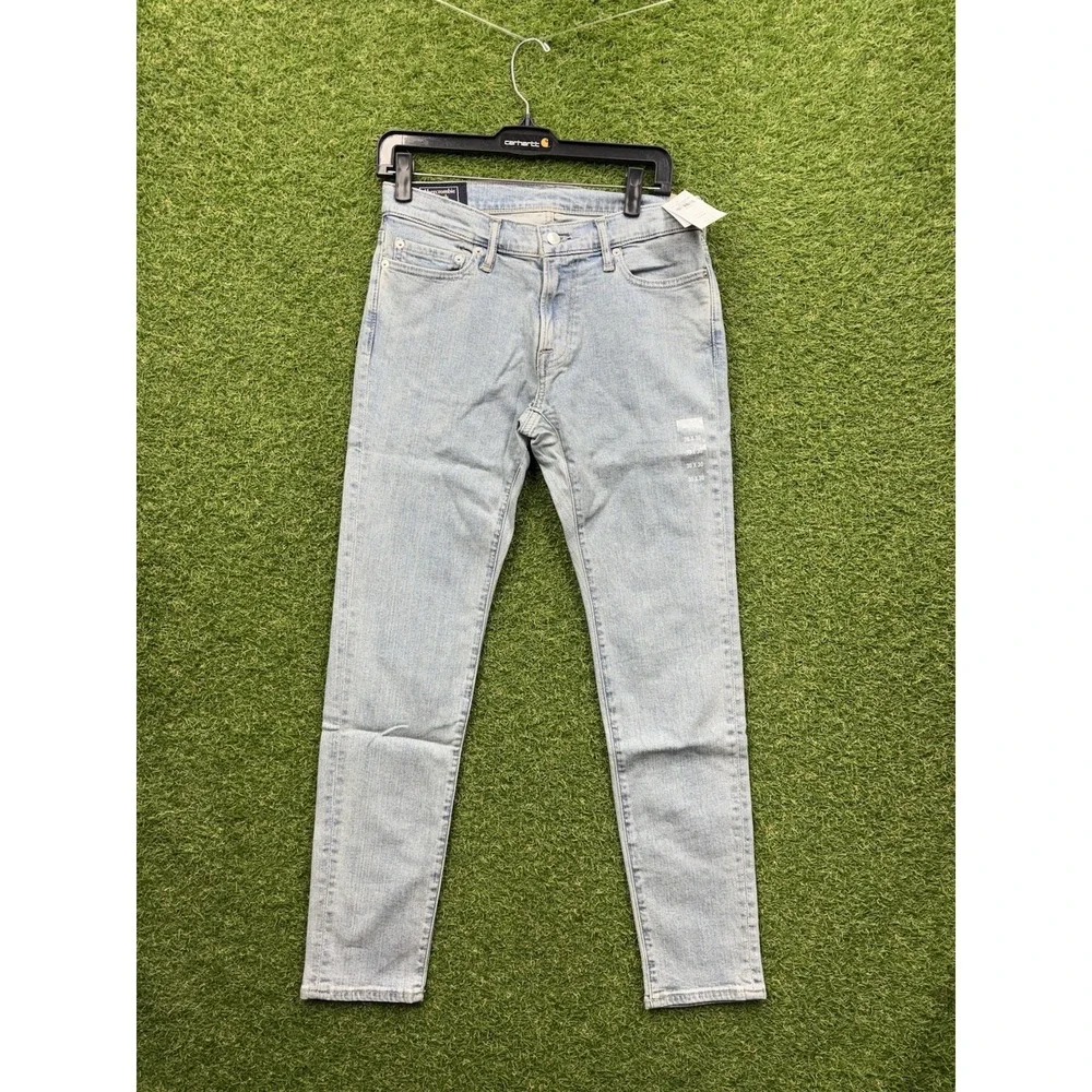 Abercrombie & Fitch Jeans Mens 30x30 Felix Super Slim Stretch Light Wash Denim
